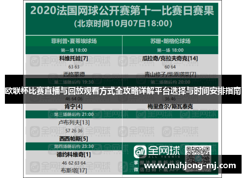 欧联杯比赛直播与回放观看方式全攻略详解平台选择与时间安排指南 欧联杯比赛直播与回放观看方式全攻略详解平台选择与时间安排指南